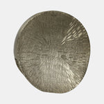 Sagebrook Home 17755-02 Metal, 12" Etched Ova Vase, Champagne