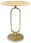 Sagebrook Home 17769 Metal, 16"x21" Side Table, Champagne, Kd