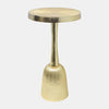 Sagebrook Home 17770 Metal, 12"x22" Side Table, Champagne, Kd