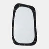 Sagebrook Home 17810 Resin, 36"X21", Brass Inlay Mirror, Black