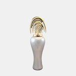 Sagebrook Home 17850-01 Glass, 31" Mid- Century Floor Vase, Gray/Gold Kd