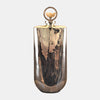 Sagebrook Home 17857-02 Glass, 19" Metallic Bottle With Stone Top, Silver