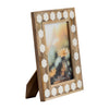 Sagebrook Home 17915-02 Wood/Resin, 5X7 Hexagon Frame, White