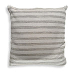 Uttermost Basket Stripe Outdoor Pillow-Rattan-Inspired Sunbrella with Tonal Flax Stripe