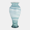 Sagebrook Home 17979-03 Glass, 19" 2-Tone Vase, Blue/White
