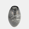 Sagebrook Home 17980-01 Glass, 13" Swir Vase, Black