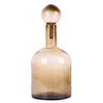 Sagebrook Home 18002-01 Glass, 17" Bottle With Stopper Taupe