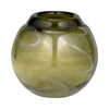 Sagebrook Home 18005-02 Glass, 7" Bow Green Swirl