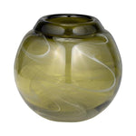 Sagebrook Home 18005-02 Glass, 7" Bow Green Swirl