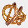 Sagebrook Home 18010-03 Glass, 6" Knot Amber