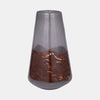 Sagebrook Home 18011-02 Glass, 14" Vase Grey/Brown