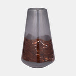 Sagebrook Home 18011-02 Glass, 14" Vase Grey/Brown
