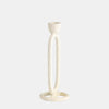 Sagebrook Home 18185-04 Metal, 7" Open Ova Taper Candleholder, Cotton