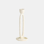 Sagebrook Home 18185-04 Metal, 7" Open Ova Taper Candleholder, Cotton