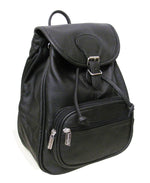 Amerileather Secure Drawstring Leather Backpack for Daily Use