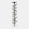 Sagebrook Home 18211-03 Metal, 18" Ring Toss On Acrylic Candleholder, Gunm
