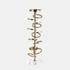 Sagebrook Home 18211-05 Metal, 15" Ring Toss On Acrylic Candleholder, Gold