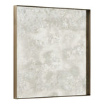 Uttermost Redric Square Mirror with Plated Brushed Brass Stainless Steel Frame