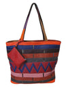 Amerileather Statement Tote – Premium Cowhide with Painted Design