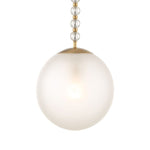 Uttermost Ripple Frosted Glass Pendant Light – Modern Single Bulb Fixture