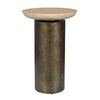 Oslo travertine accent table