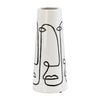 Sagebrook Home 17414-01 Ceramic, 8", Vase With Handles, White