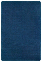 Carpets for Kids Mt St Helens Solids Collection Classroom rug, Blueberry Blue, 7' 6" x 12' Rectangle