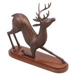Stretching Deer Desktop Decor – 15"H Metal Tabletop Accent by SPI Home