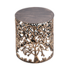 metal garden stool