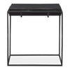 Telone Minimalist Black Iron and Aluminum Table