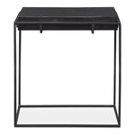Uttermost Telone Narrow Black Side Table – Modern Metal Design