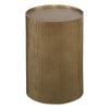 Adrina Textured Antique Gold Accent Table
