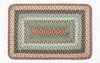 Buttermilk/Cranberry Braided Rug