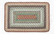 Buttermilk/Cranberry Braided Rug