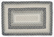 Gray/Sand/Ivory Braided Rug 