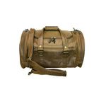 Amerileather 22-Inch Camouflage Brown Jumbo Duffel Bag– Durable Leather Travel Bag with Rugged Style and Spacious Interior