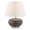Uttermost 30430-1 Beckley Distressed Gray Ceramic Table Lamp with Crystal Base – 19" Tall