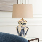 Abstract Pattern Table Lamp with Fabric Shade