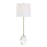 Faceted Crystal Antique Brass Cordless LED Buffet Lamp 35.5" H – Accent Table Lighting by Uttermost