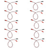 24 Inch Alligator Clip Connector Cords – Red & Black (20 Count)