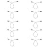 24 Inch Black Alligator Clip Connector Cords (10 Pack)