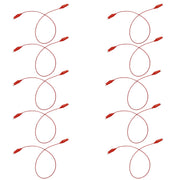 24 Inch Red Alligator Clip Connector Cords (10 Pack)
