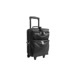 Amerileather Novix Garment Bag on Wheels – Rolling Travel Garment Organizer with Fold-Out Design in Genuine Leather