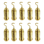 Slotted Weight Set with Hanger (Pack of 10 Sets) – 4.37" H Brass Physics Mass Set by GSC International Inc.