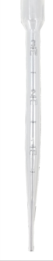 Disposable Plastic Lab Pipettes – 7ml Capacity LDPE Transfer Droppers with 3ml Graduations 6.25