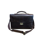Amerileather Efficiency Laptop Briefcase – Genuine Cowhide Leather Professional Bag with Organized Storage and Streamlined Design
