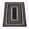 Earth Rugs Oblong Jute Rug – 5' x 8' in Warm Mocha Tones