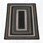 Earth Rugs Mocha & Frappuccino Braided Jute Rug – 5' x 8' Oblong Neutral Toned Natural Area Accent