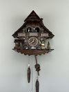 Musical Black Forest Cuckoo Clock 13-Inch with Animated Dancers, Waterwheel, Beer Drinker & Chalet Details by River City Clocks