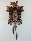 Cuckoo Clock With Hand-Carved Maple Leaves – 16 Inch Quartz Movement by River City Clocks